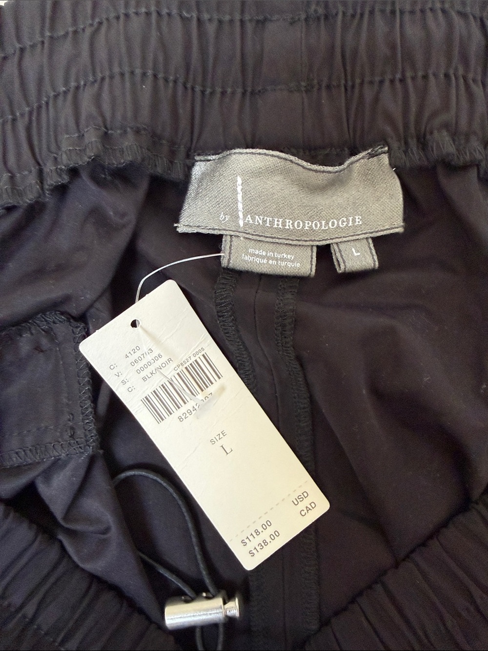 Anthropologie Black Midi Cargo Skirt - Picture 3 of 3